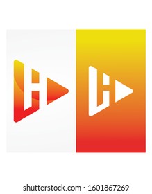 Letter H logo icon vector