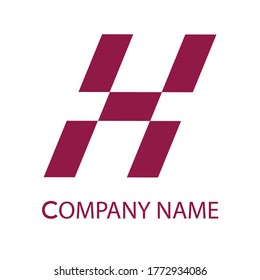 diseño vectorial del icono del logotipo H de la letra 