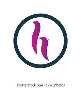 Letter H logo icon vector design template elements
