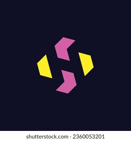 letter H logo icon vector illustration template