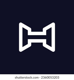 letter H logo icon vector illustration template