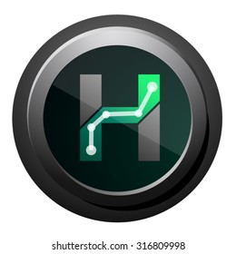 Letter H logo icon vector design