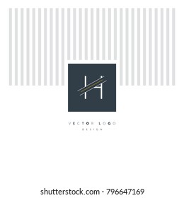 Letter H Logo icon. Vector element.