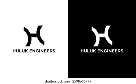 letter h logo initial design vector icon illustration template