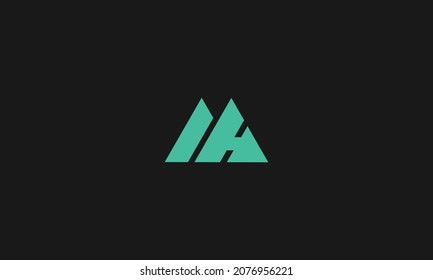 LOGOTIPO A Y H CON EFECTO ESPACIAL NEGATIVO PARA USO ILUSTRATIVO