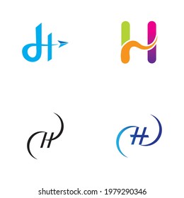 Logo-Symbol für Buchstaben H-Symbol, Vektordesign-Vorlage
