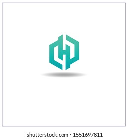 The Letter H logo is in the shape hexagon. Can be used for application icons.