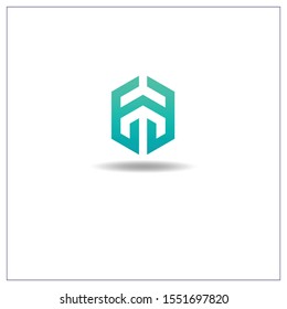 The Letter H logo is in the shape hexagon. Can be used for application icons.