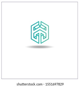 The Letter H logo is in the shape hexagon. Can be used for application icons.