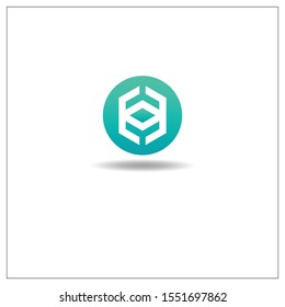 The Letter H logo is in the shape hexagon. Can be used for application icons.