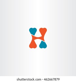 letter h logo sign vector icon element
