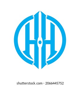 letter H logo , simple and clean