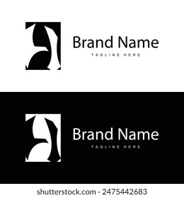 Letter H logo in simple style black alphabet H illustration template