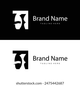 Letter H logo in simple style black alphabet H illustration template