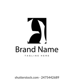 Letter H logo in simple style black alphabet H illustration template