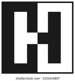 Letter H Logo Square Model Stock Vector (Royalty Free) 1531414847 ...