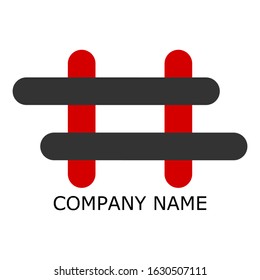 Letter H logo stock vector for your company