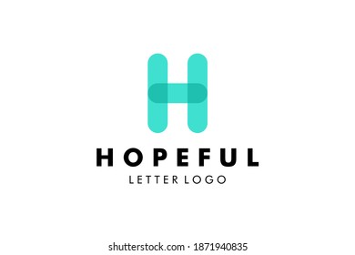 Letter H Logo : Suitable for Company Theme, Technology Theme, Initial Theme, Infographics and Other Graphic Related Assets.