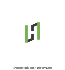 letter h logo template