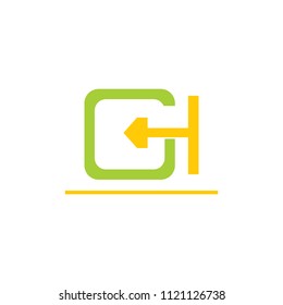 letter H logo template 