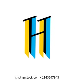 letter H logo template