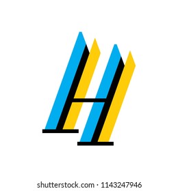 letter H logo template