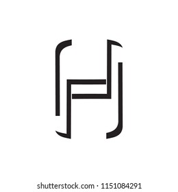 letter H logo template