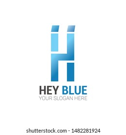 A letter "H" logo template