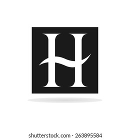 Letter H logo template