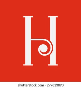 Letter H logo template