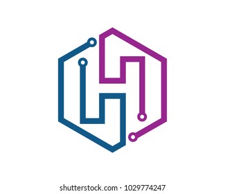 Letter H Logo Template Design Vector, Emblem, Design Concept, Creative Symbol, Icon