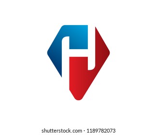 Letter H Logo Template Design, Vector, Emblem, Concept Design, Creative Symbol, Icon