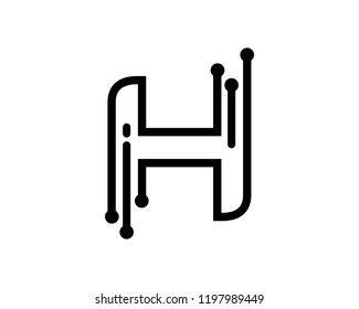 Letter H Logo Template Design Vector, Emblem, Concept Design, Creative Symbol, Icon