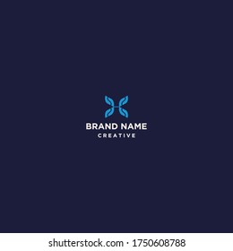 Diseño de la plantilla de logotipo de la letra H en la ilustración del vector 