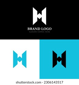Letter H logo template. H vector logo template, Letter H Logo for Sport or Delivery Logo, alphabet h 