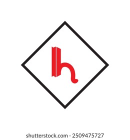 letter h logo is unique and simple
