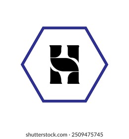 letra h logotipo é único e simples