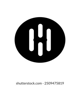 letter h logo is unique and simple