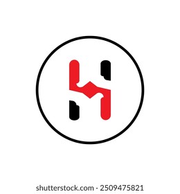 El logotipo de la letra H es único y simple