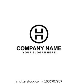 letter H logo vector