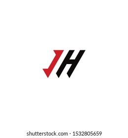 letter I and H logo vector