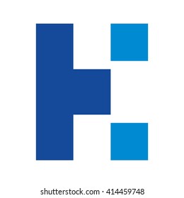 letter h logo vector.