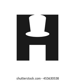 letter H logo vector.