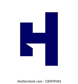 letter H logo vector