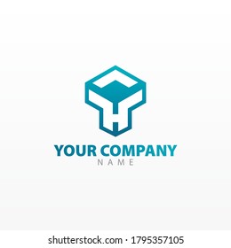 logotipo de letra H, diseño de vectores