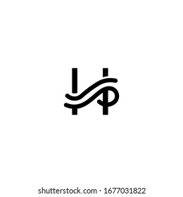 letter H logo vector icon template