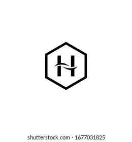 letter H logo vector icon template