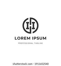 Letter H Logo Vector Icon Template