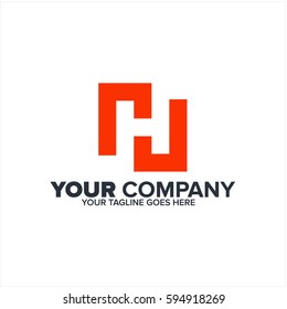 letter H logo vector icon