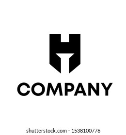 letter H logo vector sign template